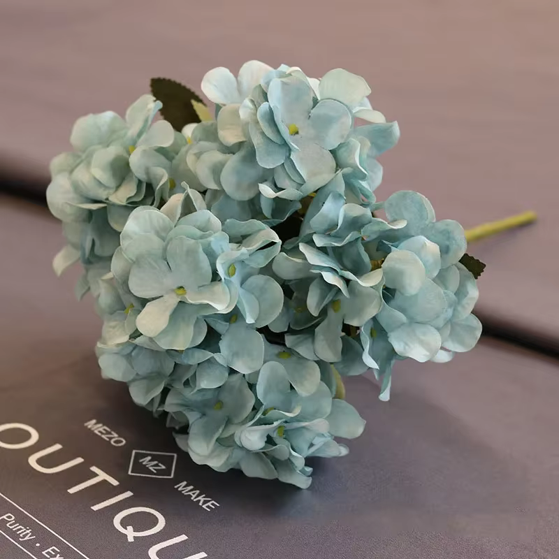 1 Bouquet de fleurs artificielles bleues