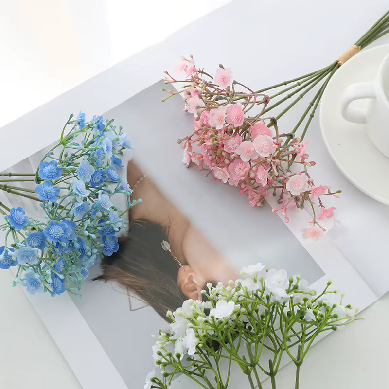 Bouquet artificiel avec ciel étoilé
