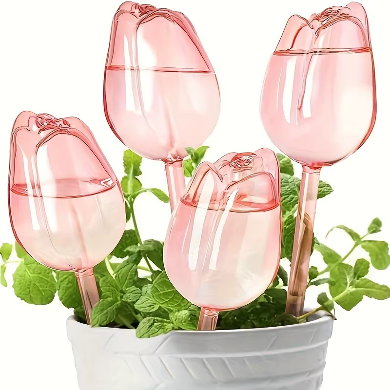 Boules d'arrosage pour plantes tulipes roses