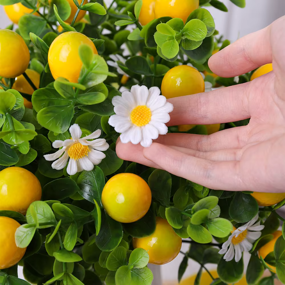 Branche de fleurs artificielles en eucalyptus citronné de 30 cm pour la décoration de la maison