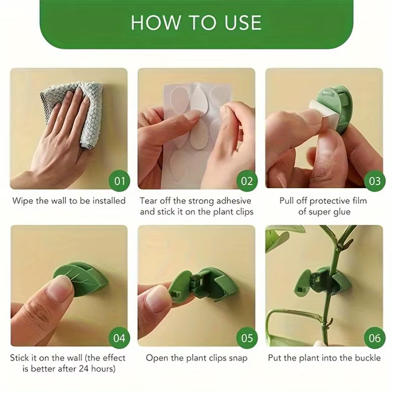 20 pièces, clips de fixation pour mur végétal