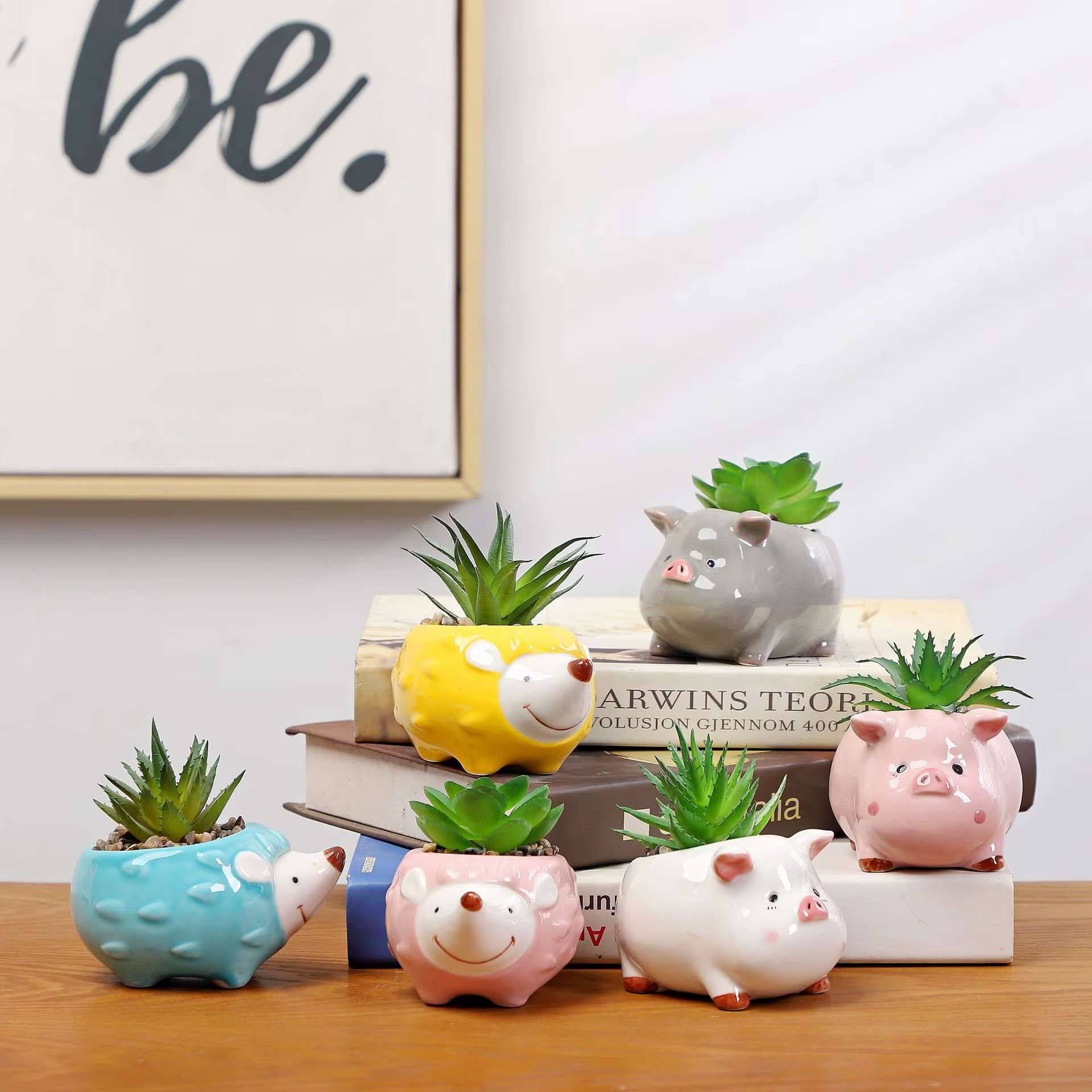Pot de fleur animal en céramique