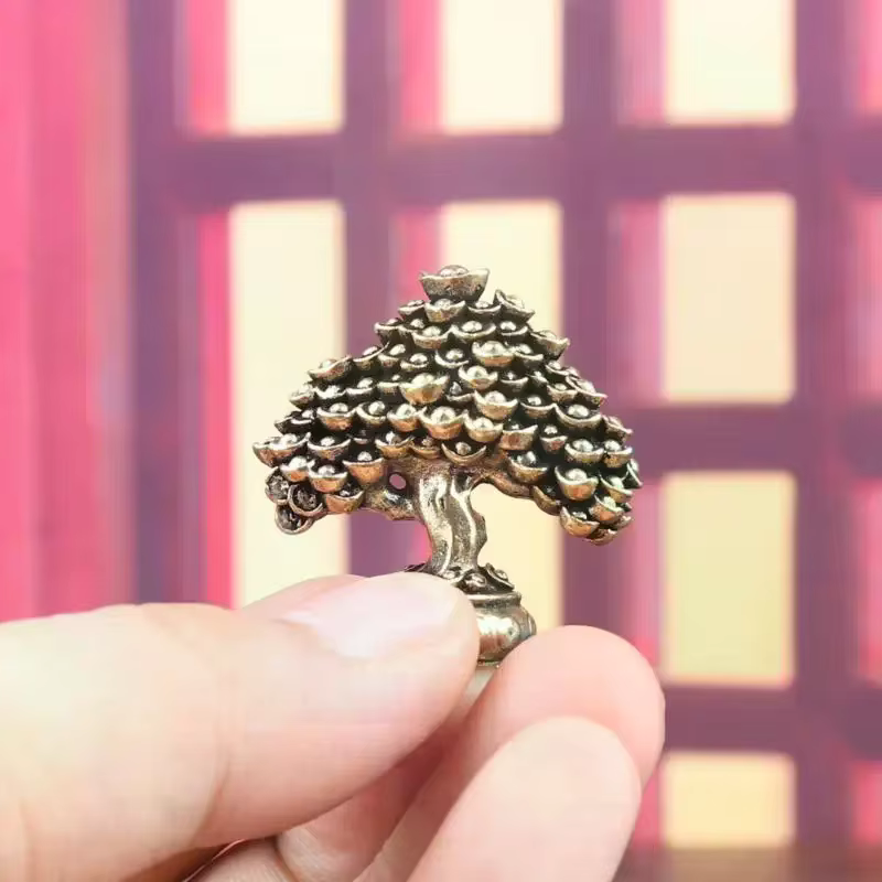 Ornements d'arbre de Fortune en laiton