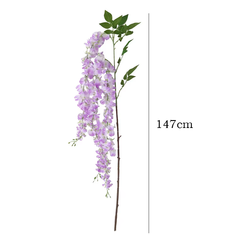 Fête de Festival belle Simulation fleur de glycine plante décoration de plafond 104 cm fleurs