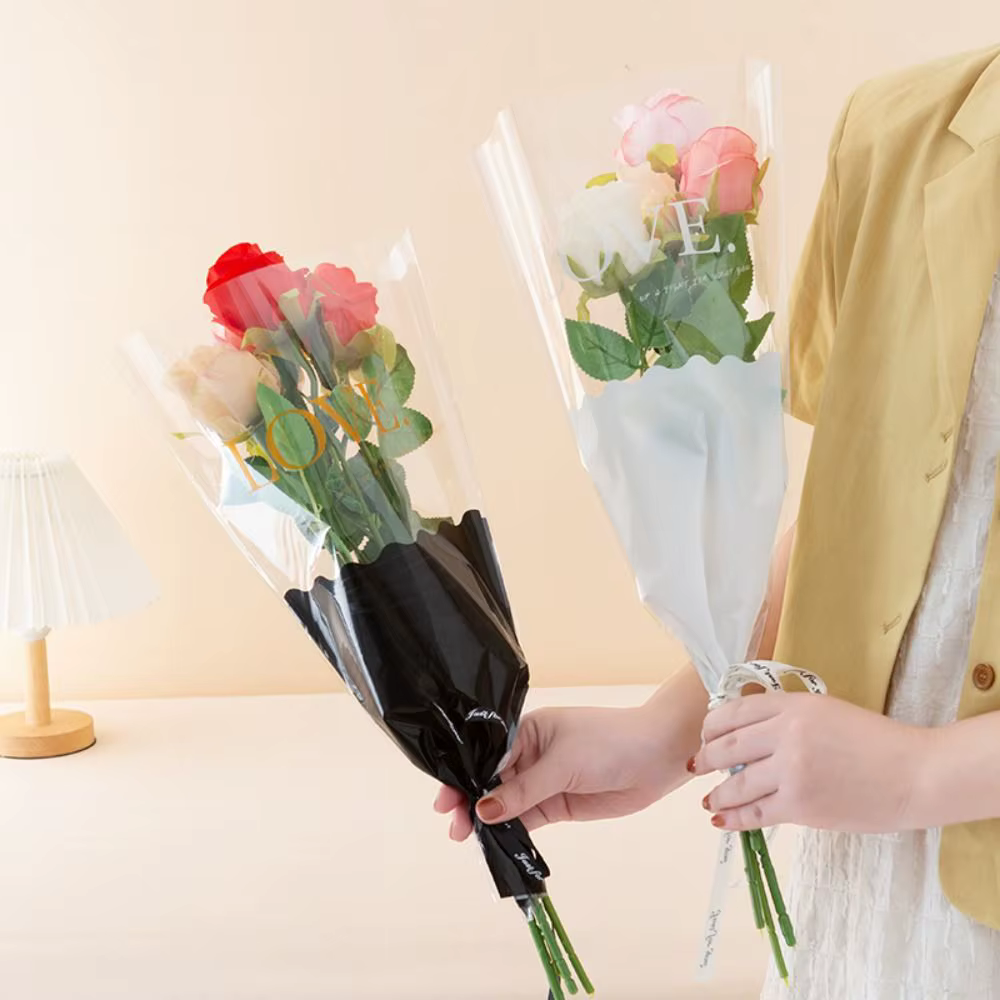 Sac d'emballage de fleurs Transparent