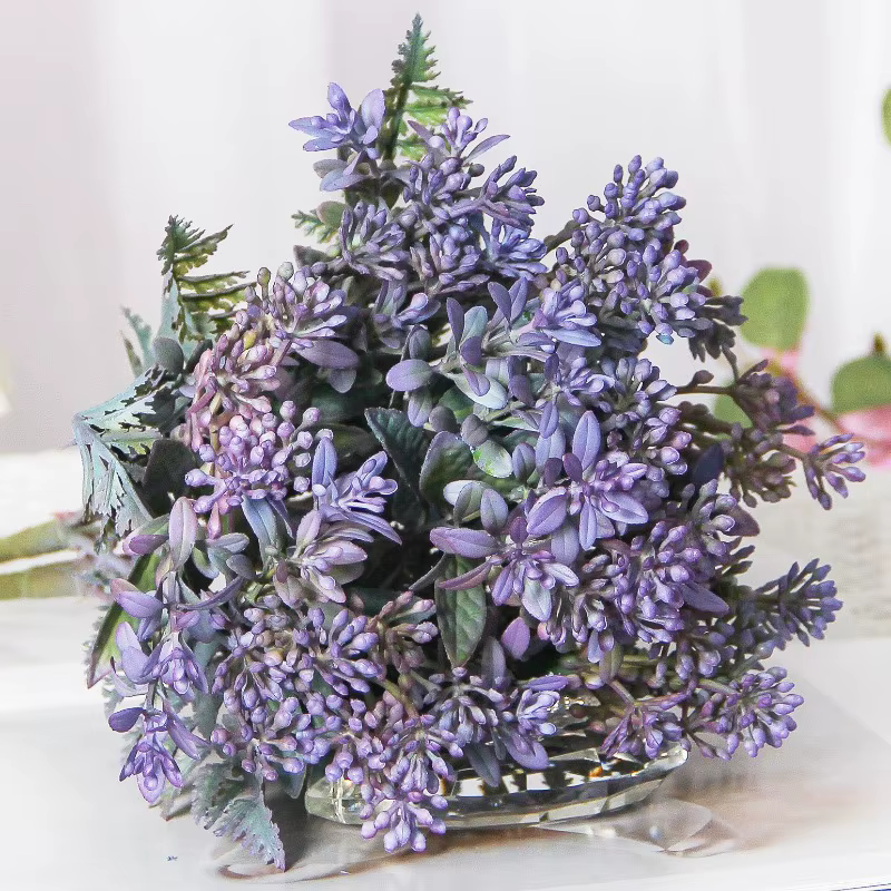 Plantes vertes artificielles à 15 têtes