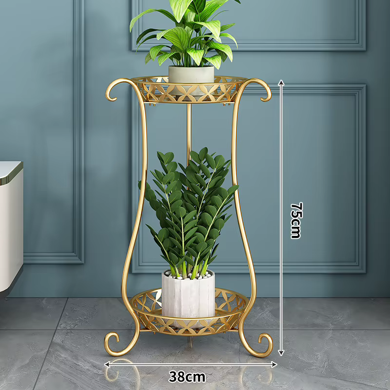 Étagère à plantes en fer sur pied