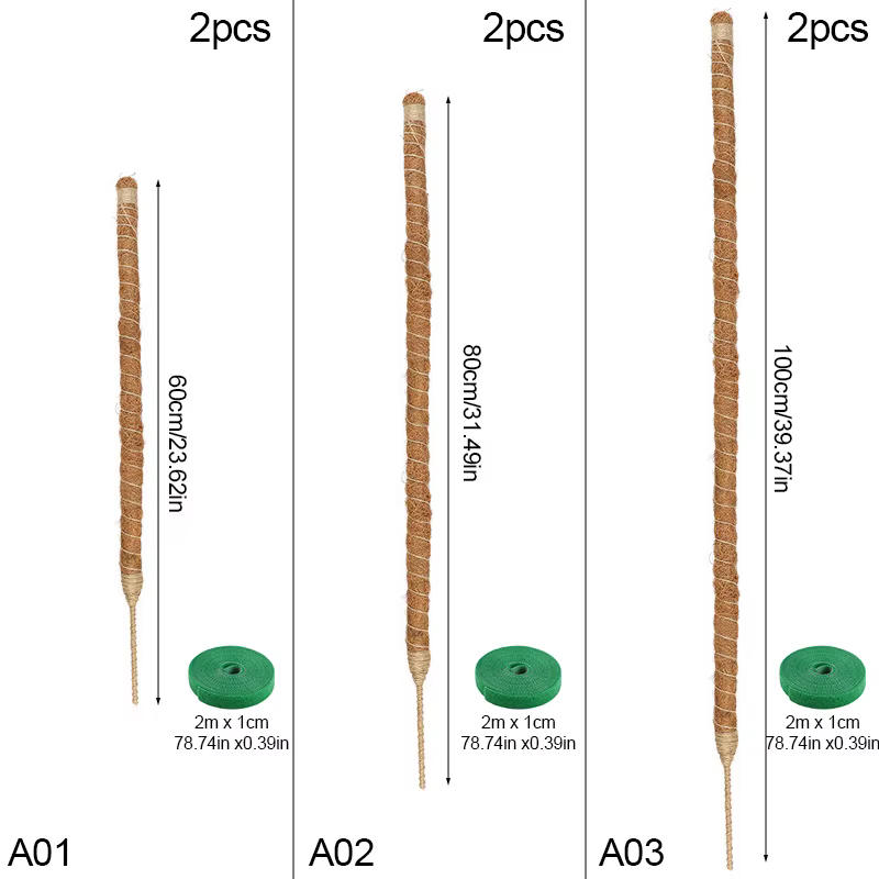 Support de Plantes en Fibre de Coco Flexible pour Trepieds