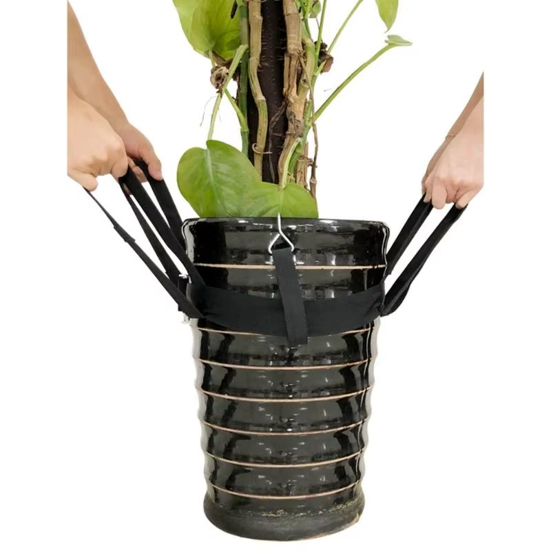 Sangle levage plante déménageur en pot pour simplifier manipulation des objets lourds