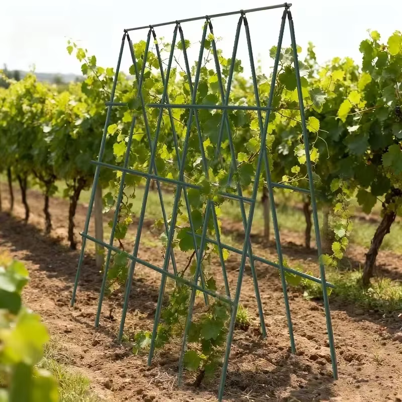 Nouveau treillis de support robuste pour plantes 2026 – 3 traverses horizontales et 6