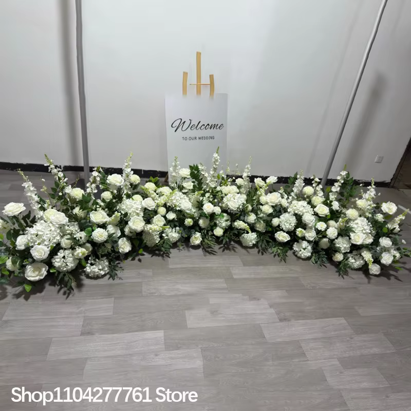 Rose pivoine plantes vertes mariage toile de fond décor plancher haute Arrangement Floral canapé coureur événement