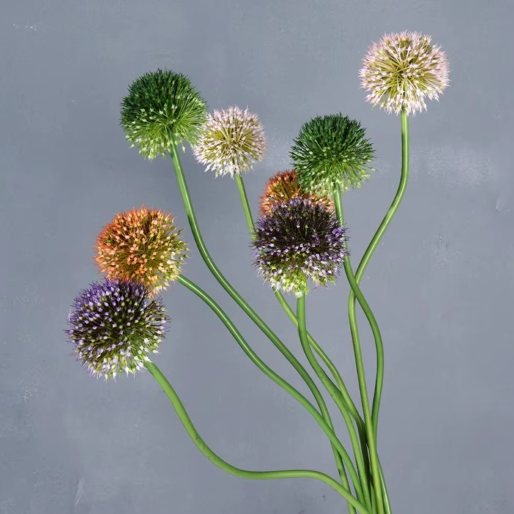 Boules d'oignons artificielles vertes pour décoration florale