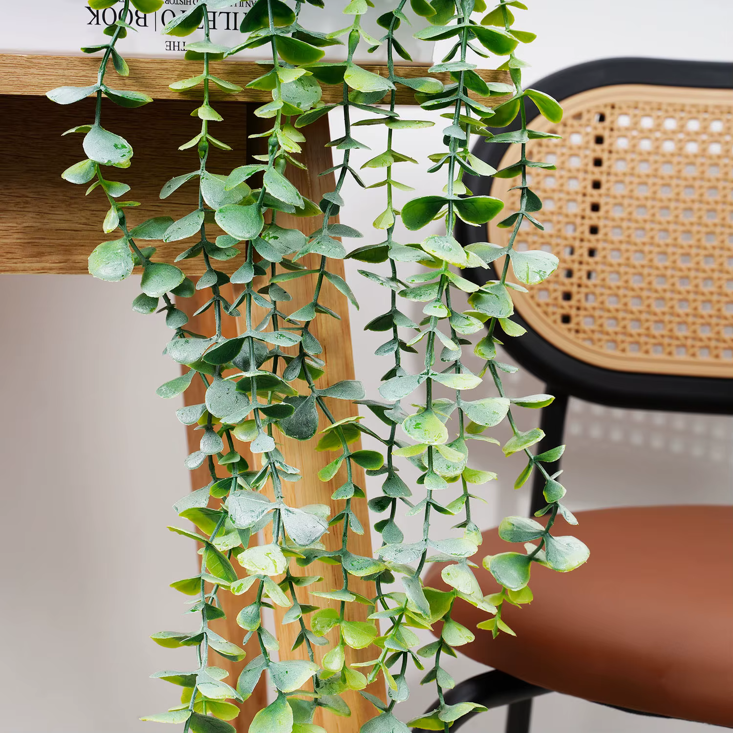 Guirxiété murale de feuilles vertes pour la décoration intérieure