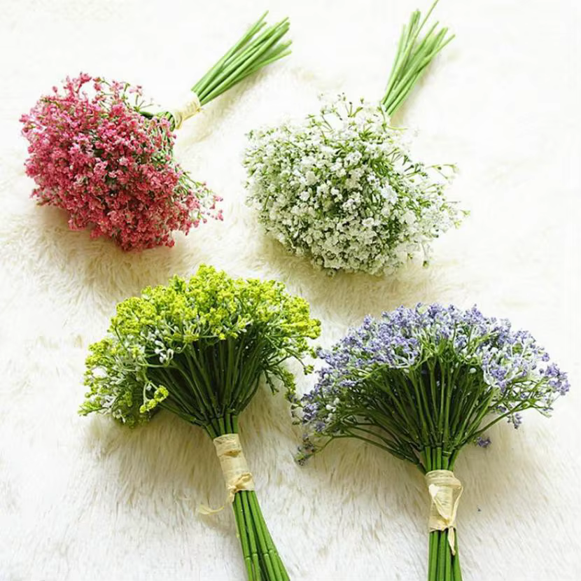Gypsophila fleurs artificielles saint valentin mariage accessoires de mariée décor à la maison salle à manger intérieur extérieur bonsaï bricolage cadeaux de Festival