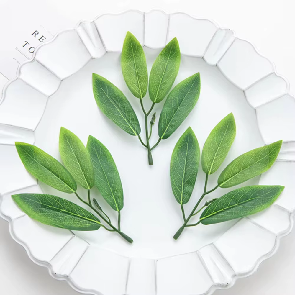 Fleurs artificielles fausses plantes soie feuille d'olandre couronne de mariage bricolage matériel saint valentin maison chambre extérieure cour jardin décoration