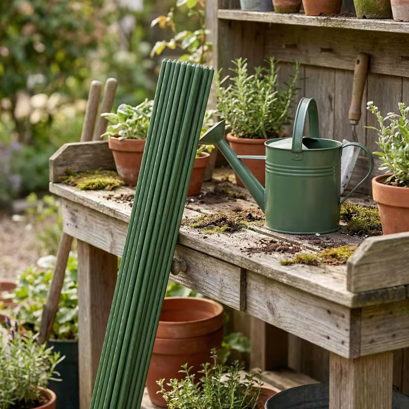 Lot de 20 bâtons de support pour plantes de concombre et de tomate