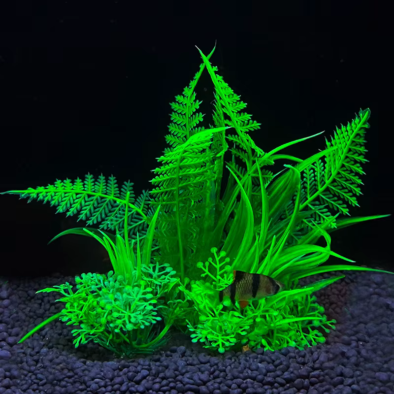 Plantes artificielles en plastique sous-marine pour aquarium