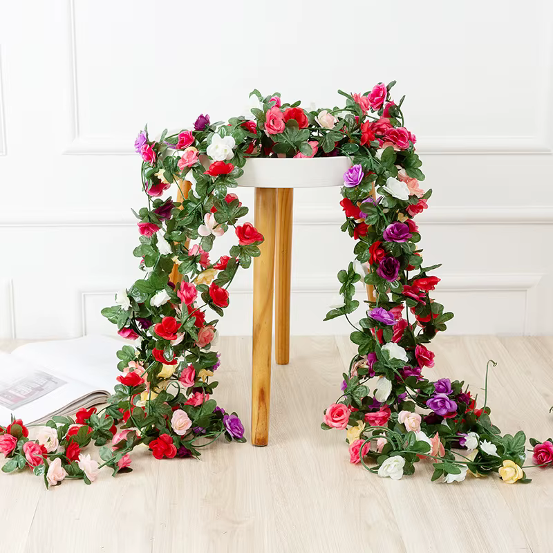 2.5M fleurs artificielles pivoine fleur vigne pour mariage maison chambre décoration de noël jardin arc bricolage fausse