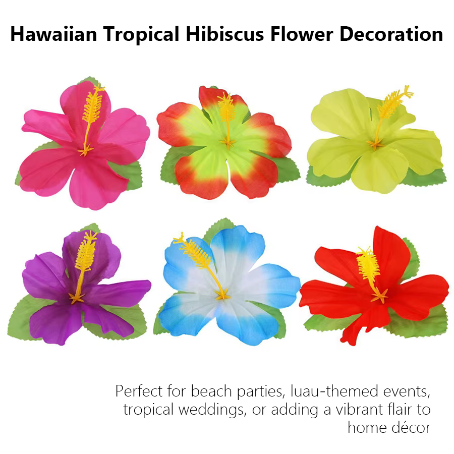 Fleurs d'hibiscus artificielles