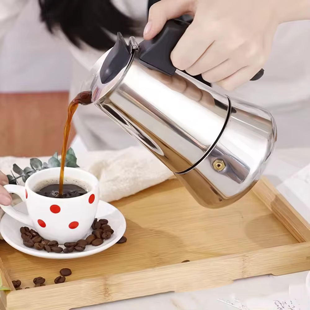 Cafetière électrique en acier inoxydable