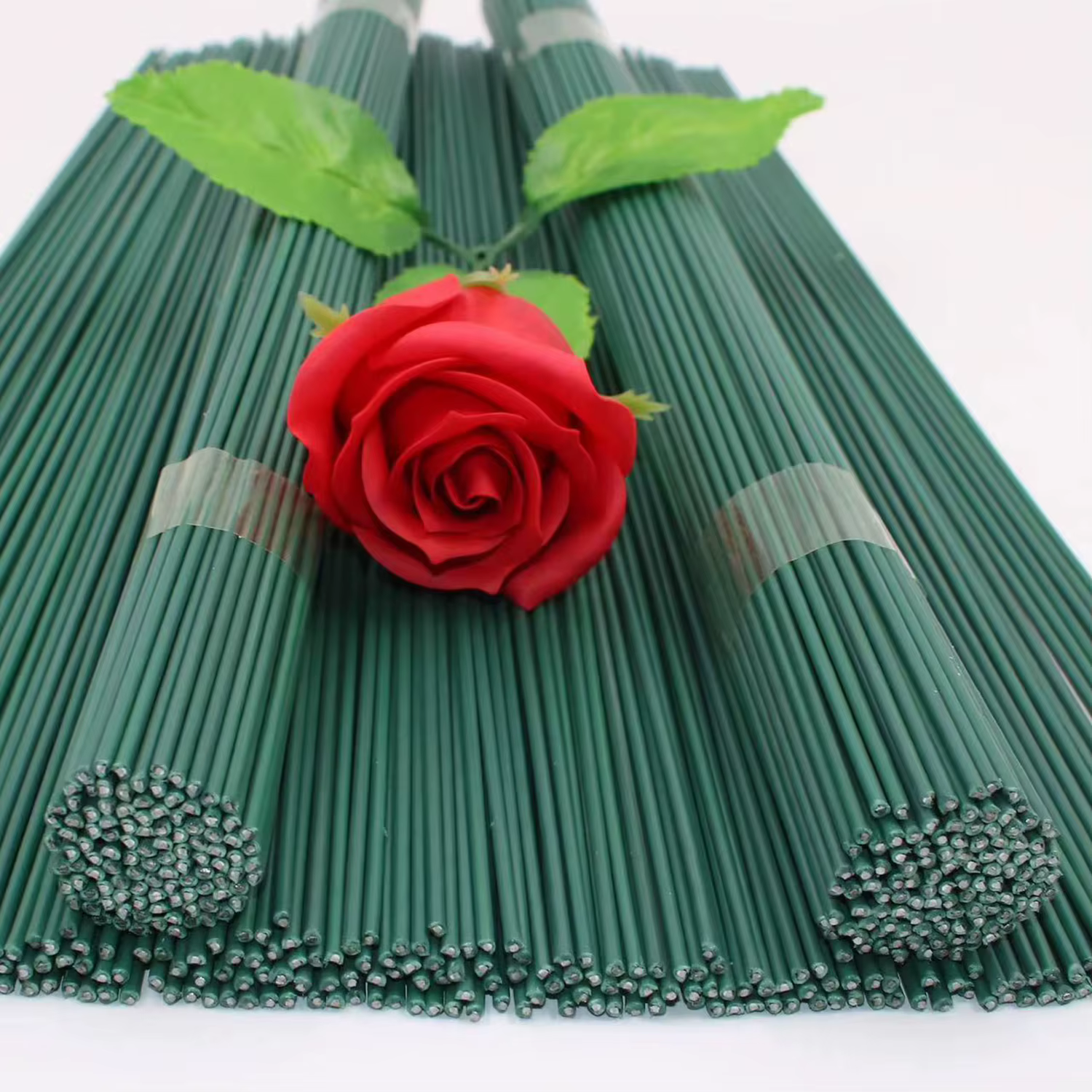 Tige de fleur verte artificielle