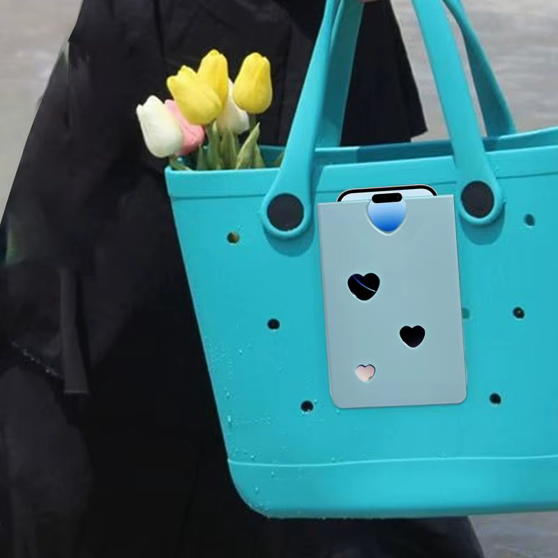 Sac fourre-tout de plage avec support de téléphone, accessoires de sac, plage, piscine, week-end, escapade