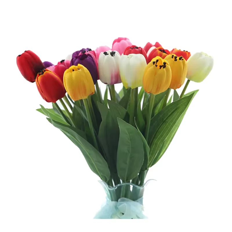 Mini fleur de calla de tulipe au toucher réel