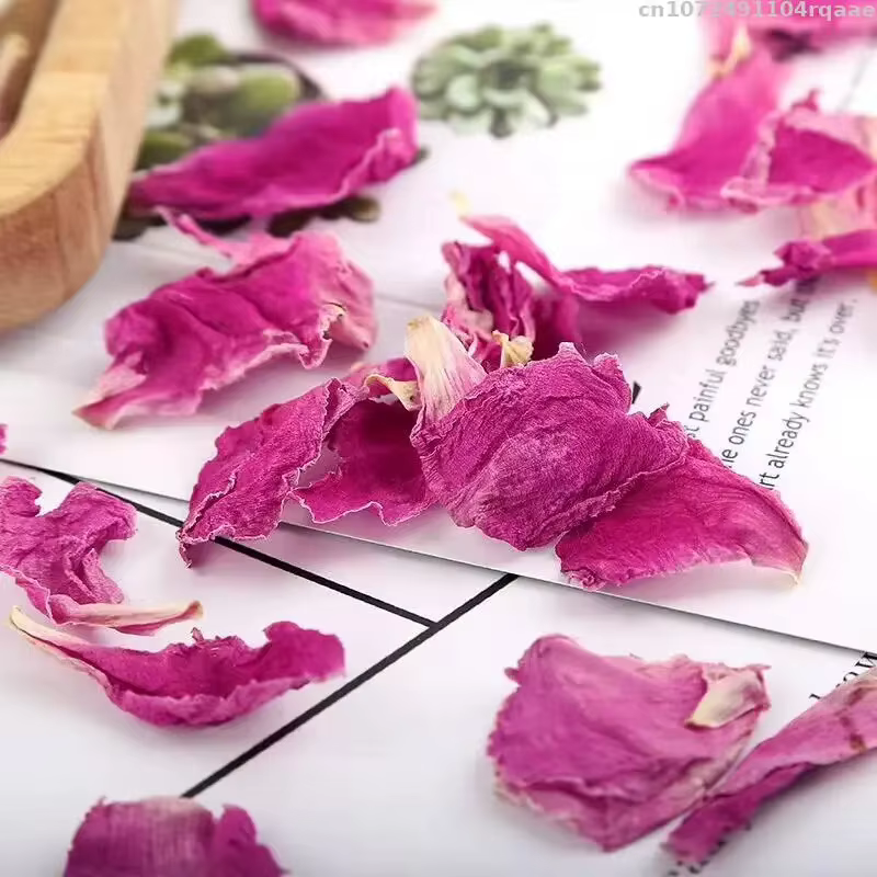 Pétales de fleurs séchées naturelles de haute qualité (pivoine & rose) - Multi-usage pour spa