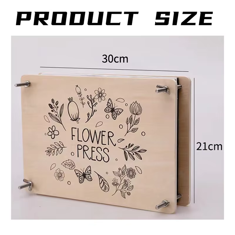 Kit de pressage de fleurs ABKJ-DIY 30x21cm pour adultes pour fabriquer