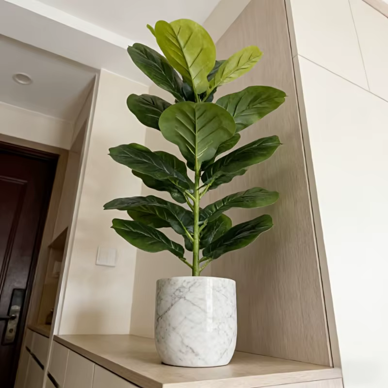 Grand arbre artificiel Ficus de 100 cm à 23 feuilles