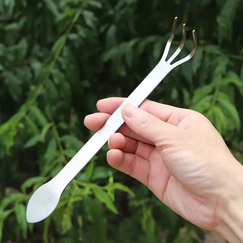 Râteau à racine en acier inoxydable