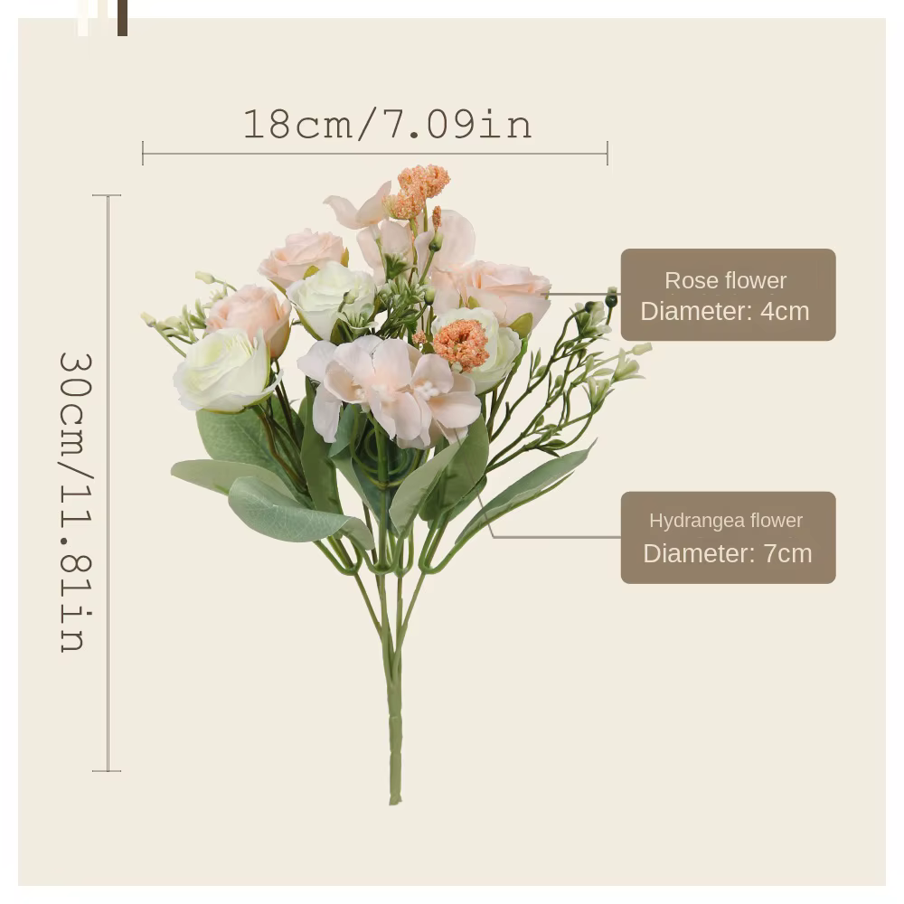5 fourchettes plante verte artificielle Arrangement floral Tiffany Rose mariage décoration de la maison aménagement
