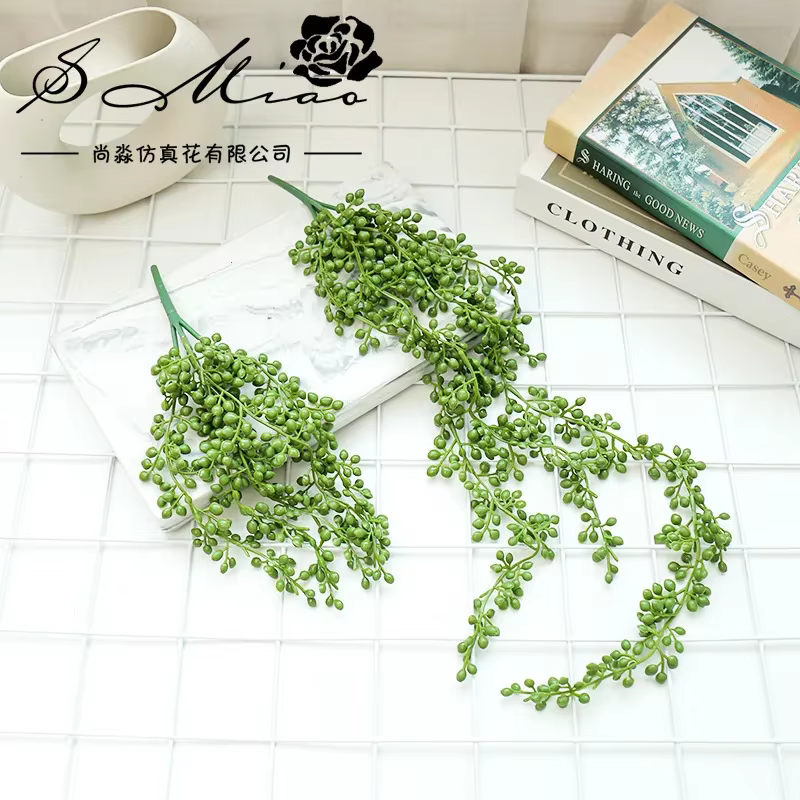 Plantes vertes succulentes artificielles pour décoration de mariage et de Noël