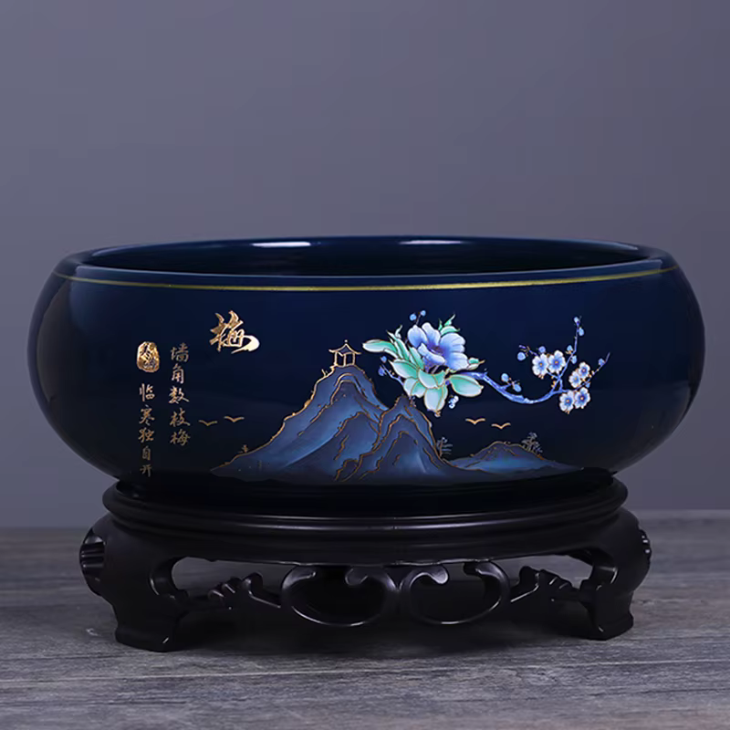 Pot de fleur hydroponique en céramique de Style chinois créatif