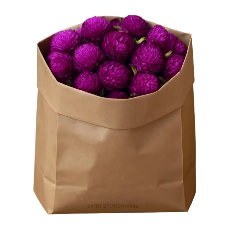 Fleur de Gomphrena sèche naturelle pour décoration de mariage