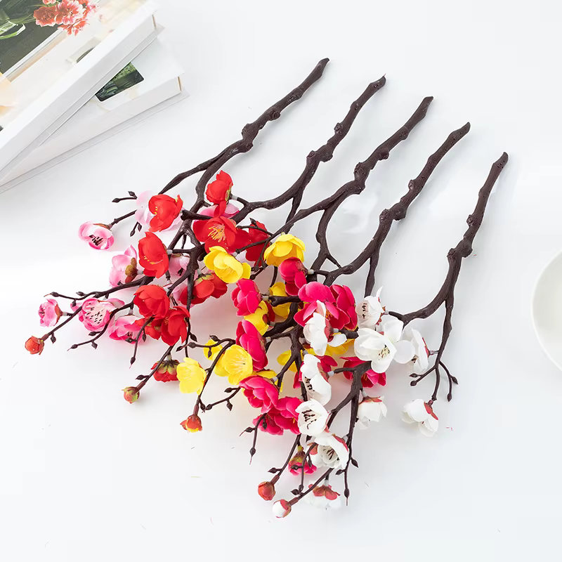 1 pièce de fleur de prunier simulée