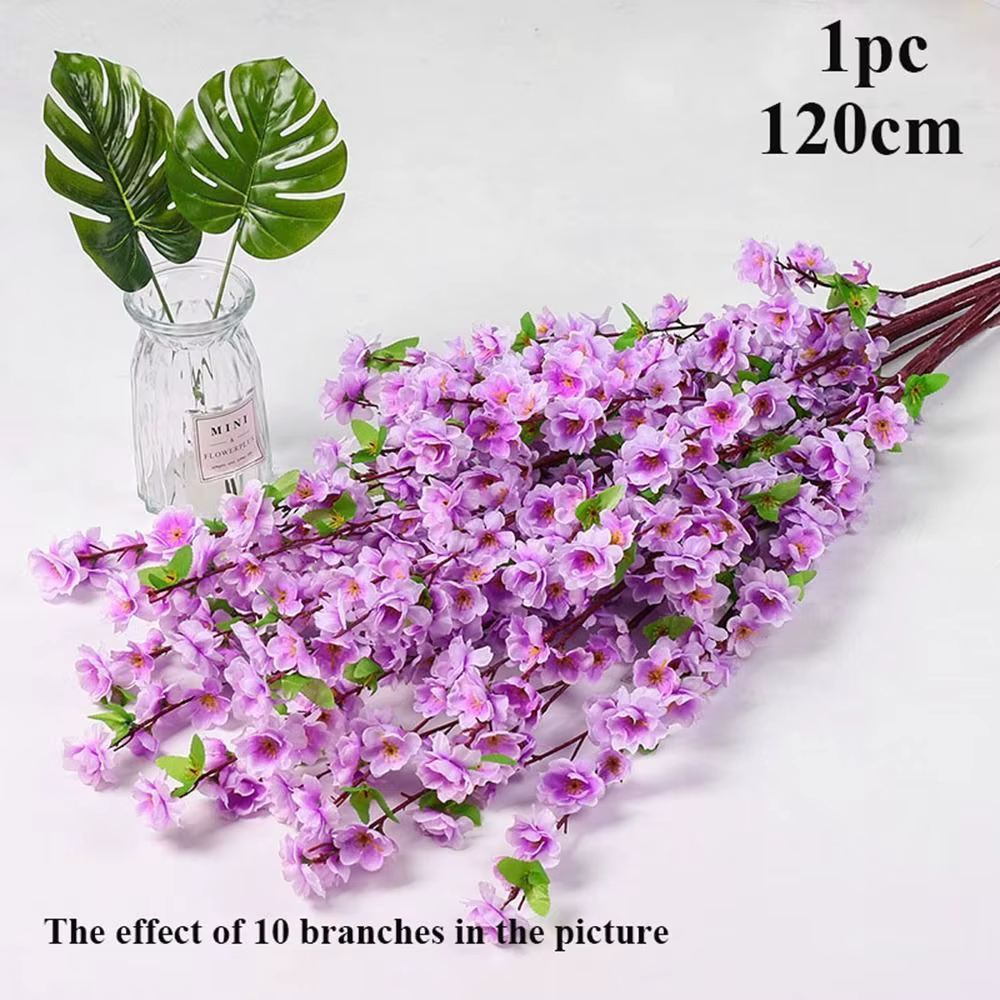 Branche de fleur de prunier rouge courte/longue