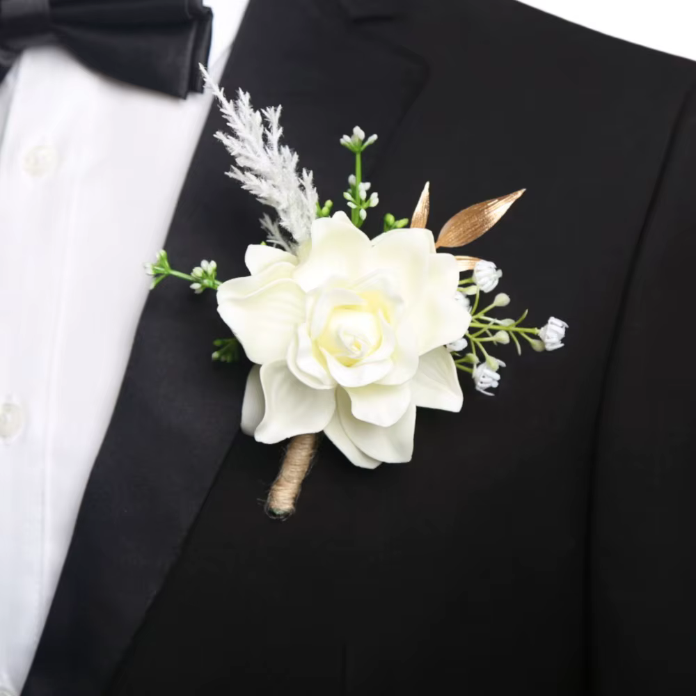Fleurs artificielles pour marié