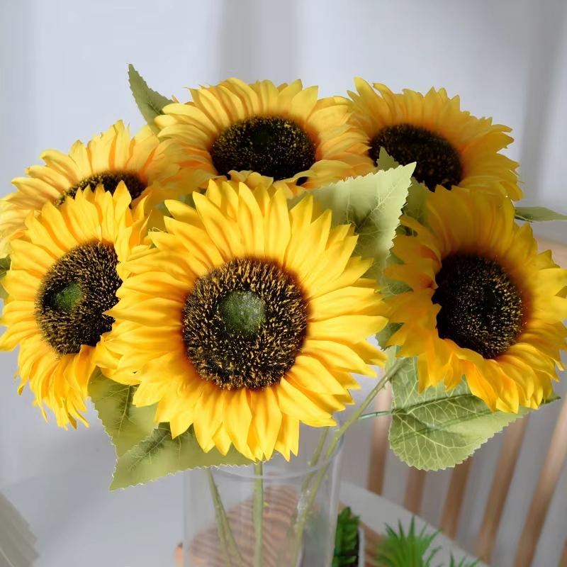5/10 PIÈCES Tournesol Artificiel 45CM