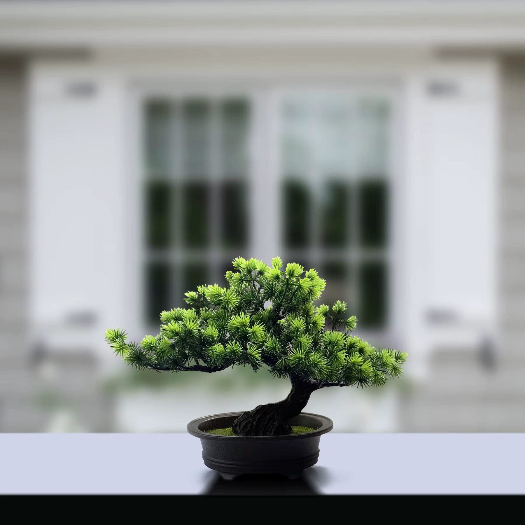 Plante artificielle verte faux bonsaï arbre intérieur étagère bureau salle de bain ferme décor maison chambre