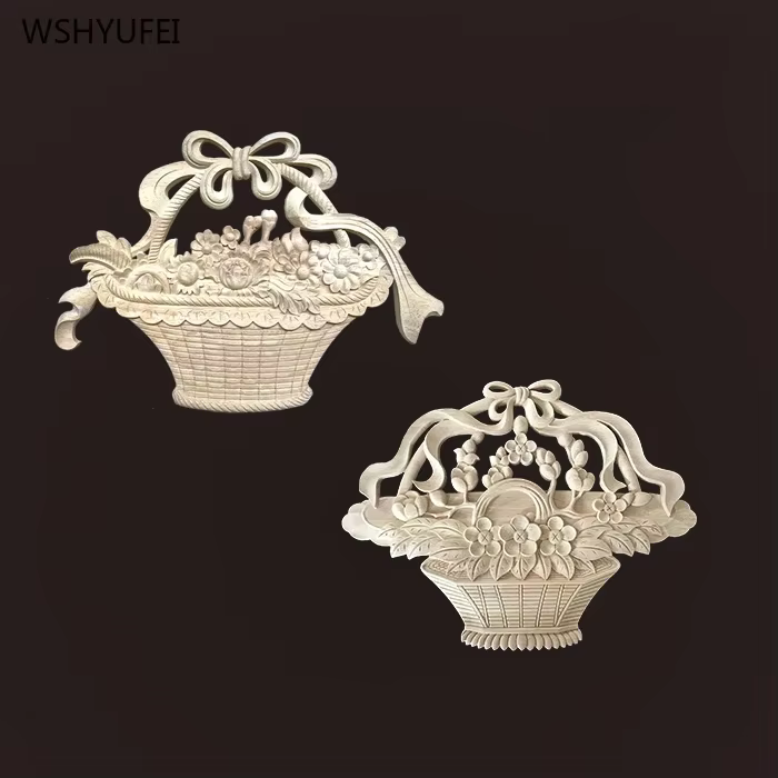 Décalcomanies décoratives en bois pour meubles de maison, fleur d'angle en bois, décalcomanies carimplantées, décoration de fenêtre en bois, vente directe