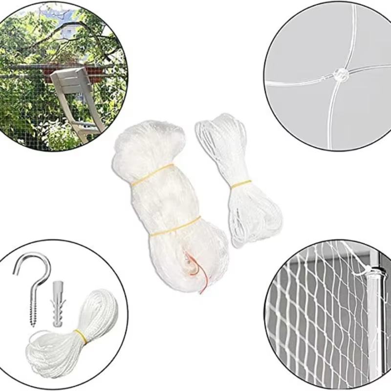 Nouveau couvercle de protection pour animaux de compagnie chat chien filet en plastique Nylon fil d'acier grille jardin