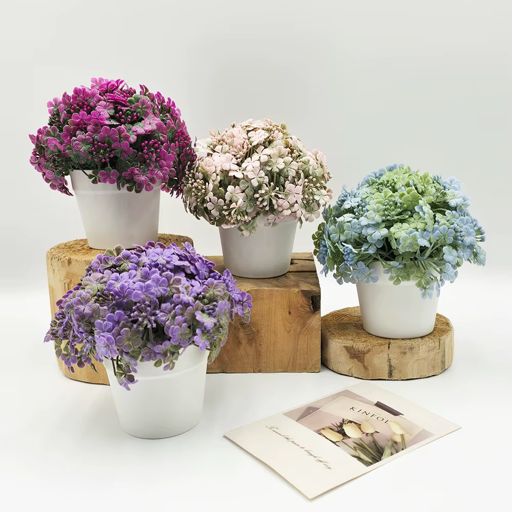 Ensemble de fleurs artificielles de 15 cm