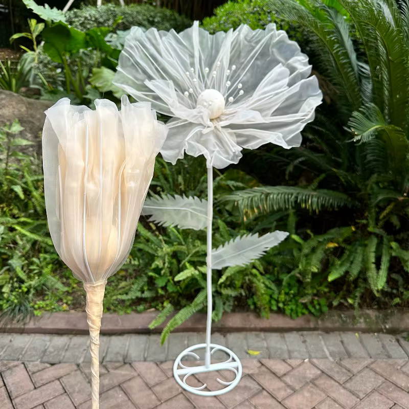 Grands fleurs artificielles en soie