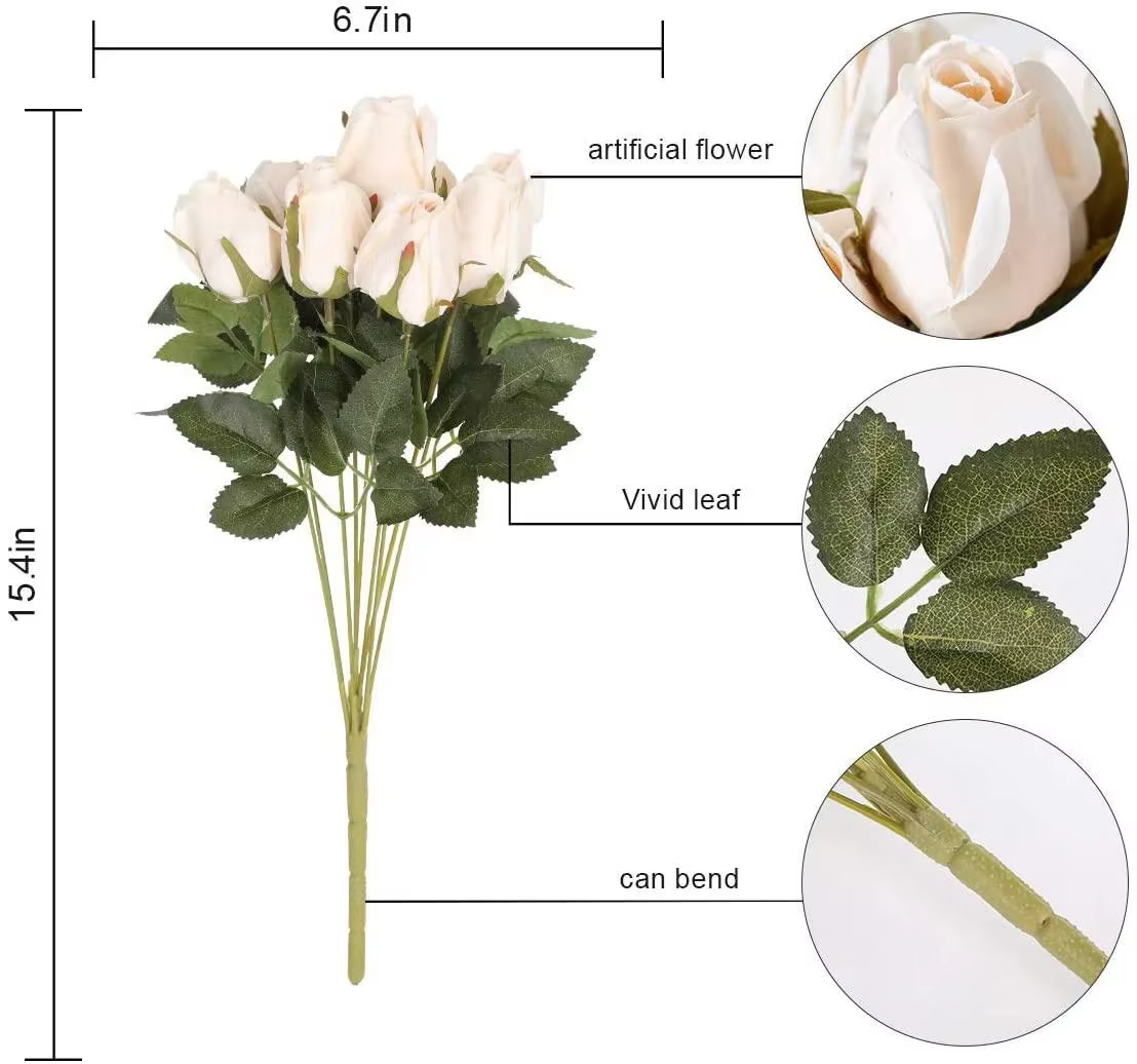 Bouquet de roses artificielles