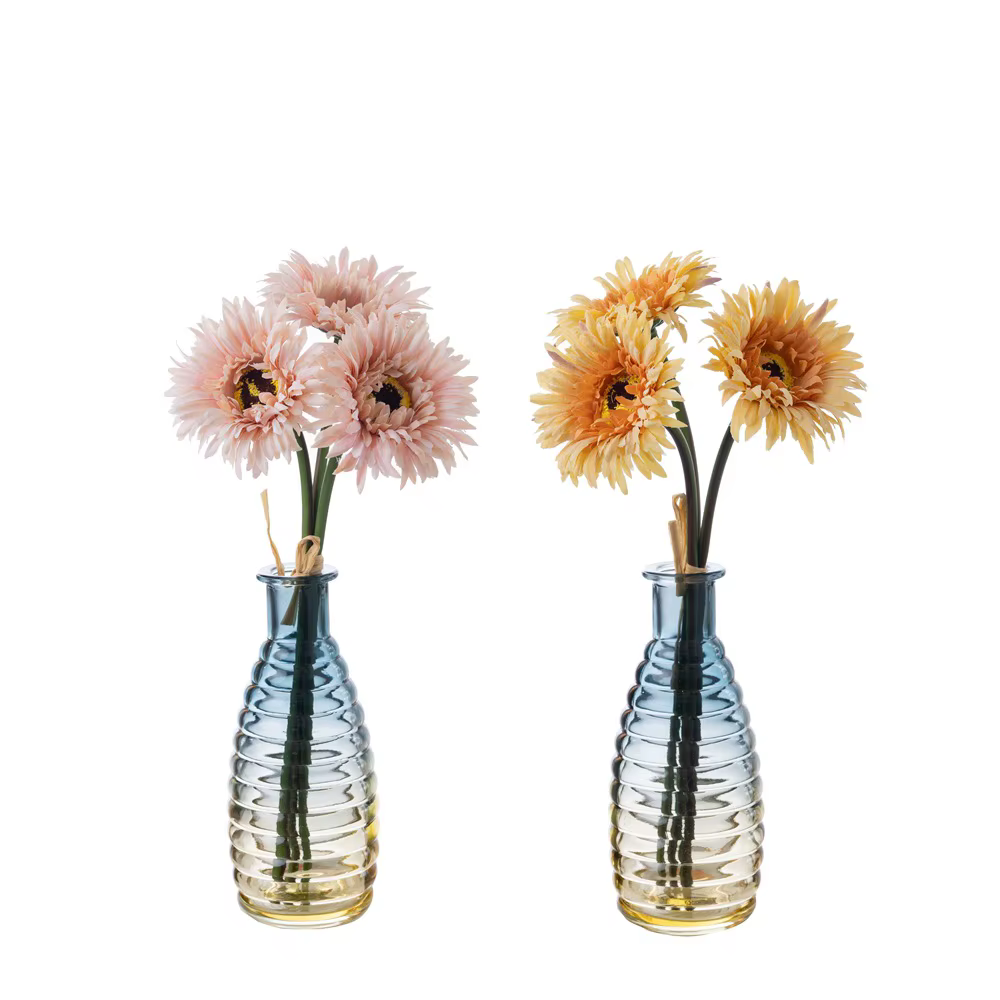Fleurs artificielles en soie de marguerite Gerbera de 11 pouces