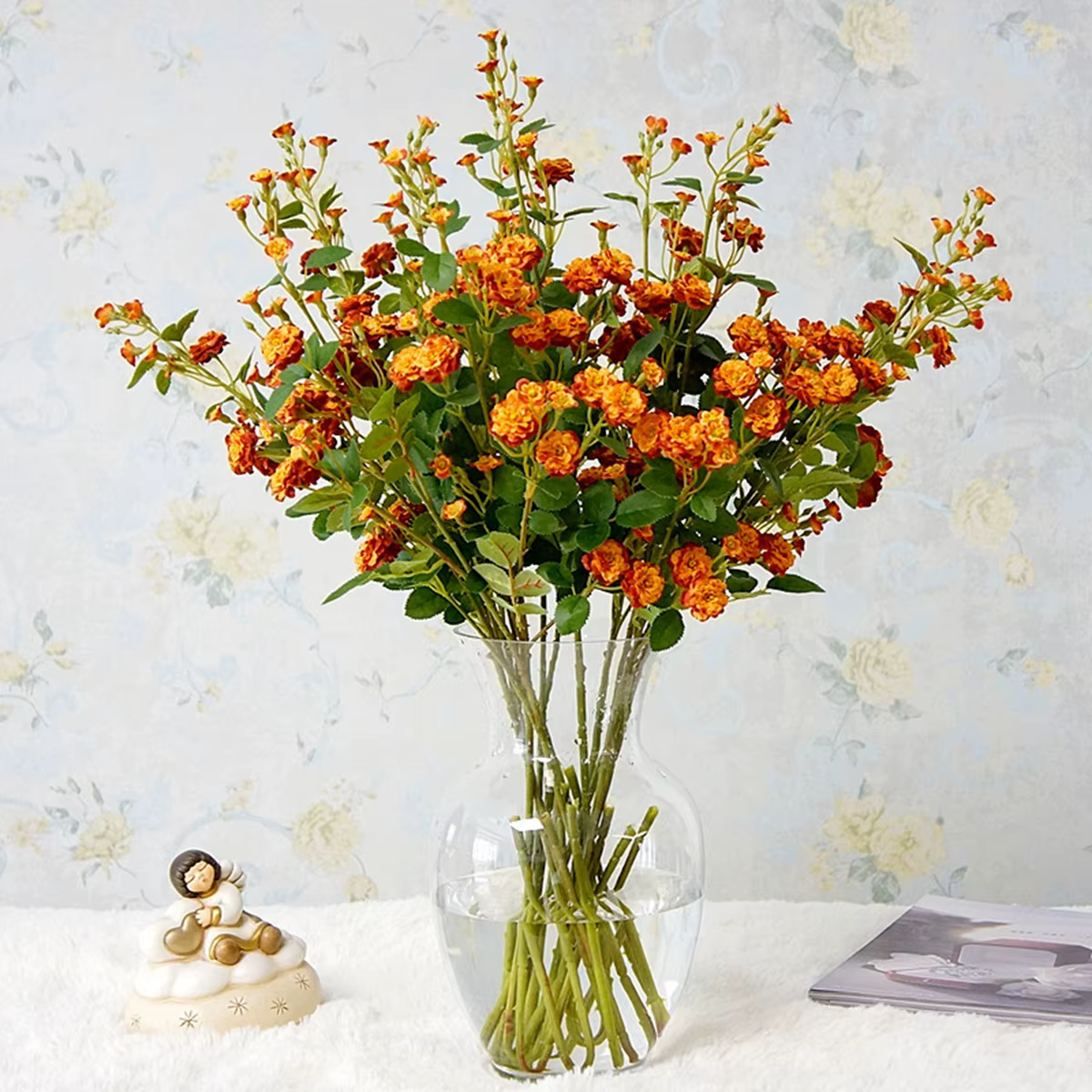 Fleurs Artificielles Faite à la Main Marguerites pour Maison