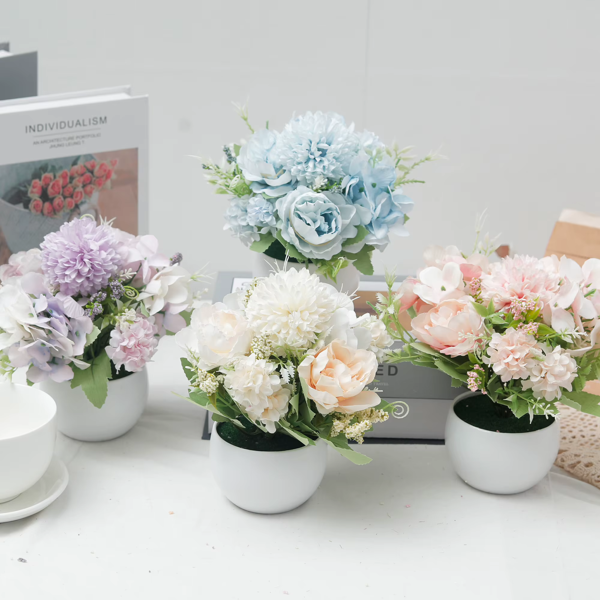 Plante d'hortensia en pot