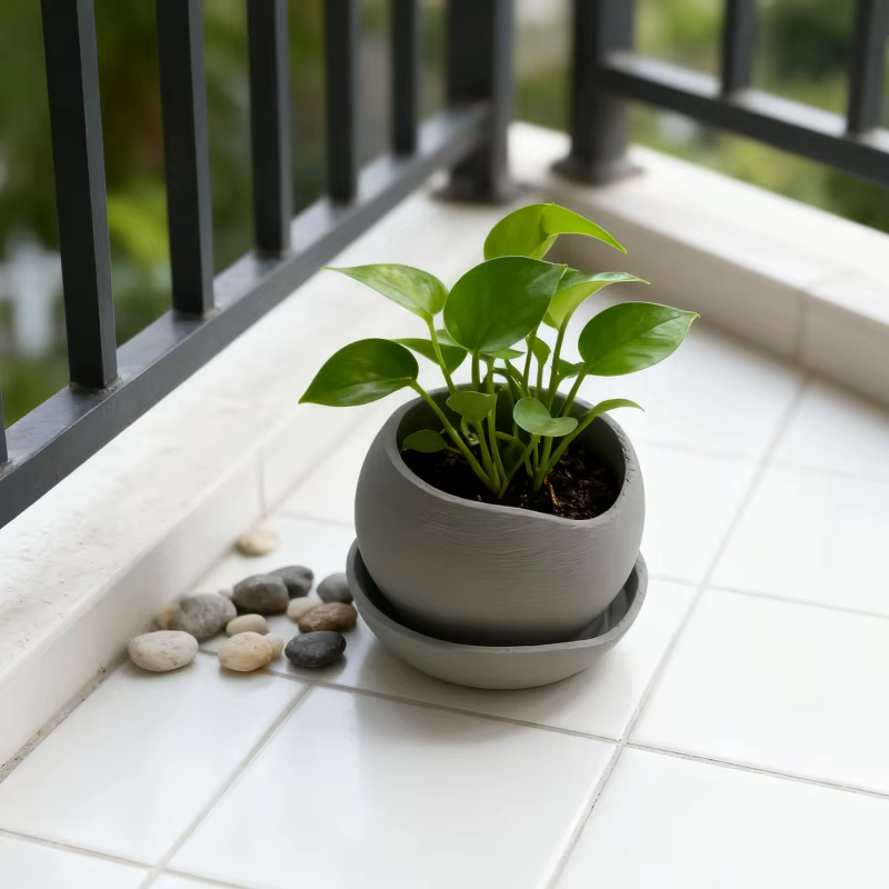 Pot de fleurs irrégulier imprimé en 3D