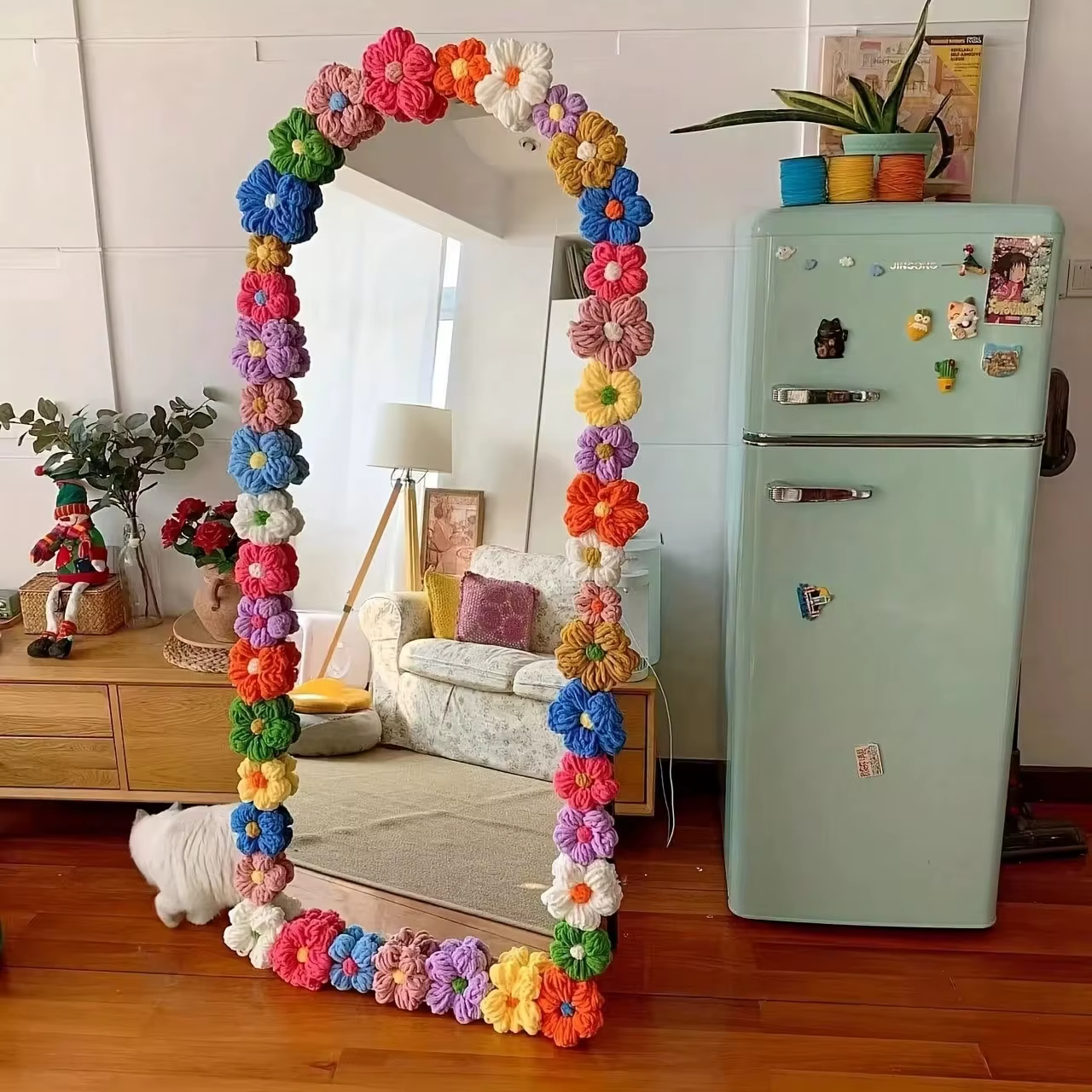 Appliques de fleurs au Crochet